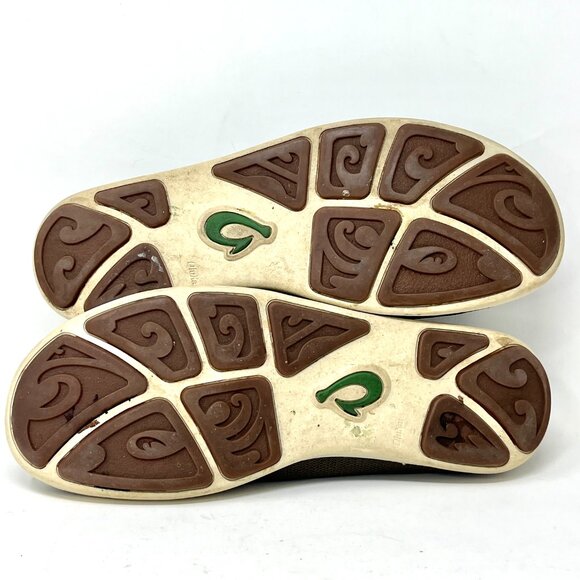 Olukai NOHEA MESH Men's Size 10US Brown Casual Slip On Shoes - Picture 8 of 10